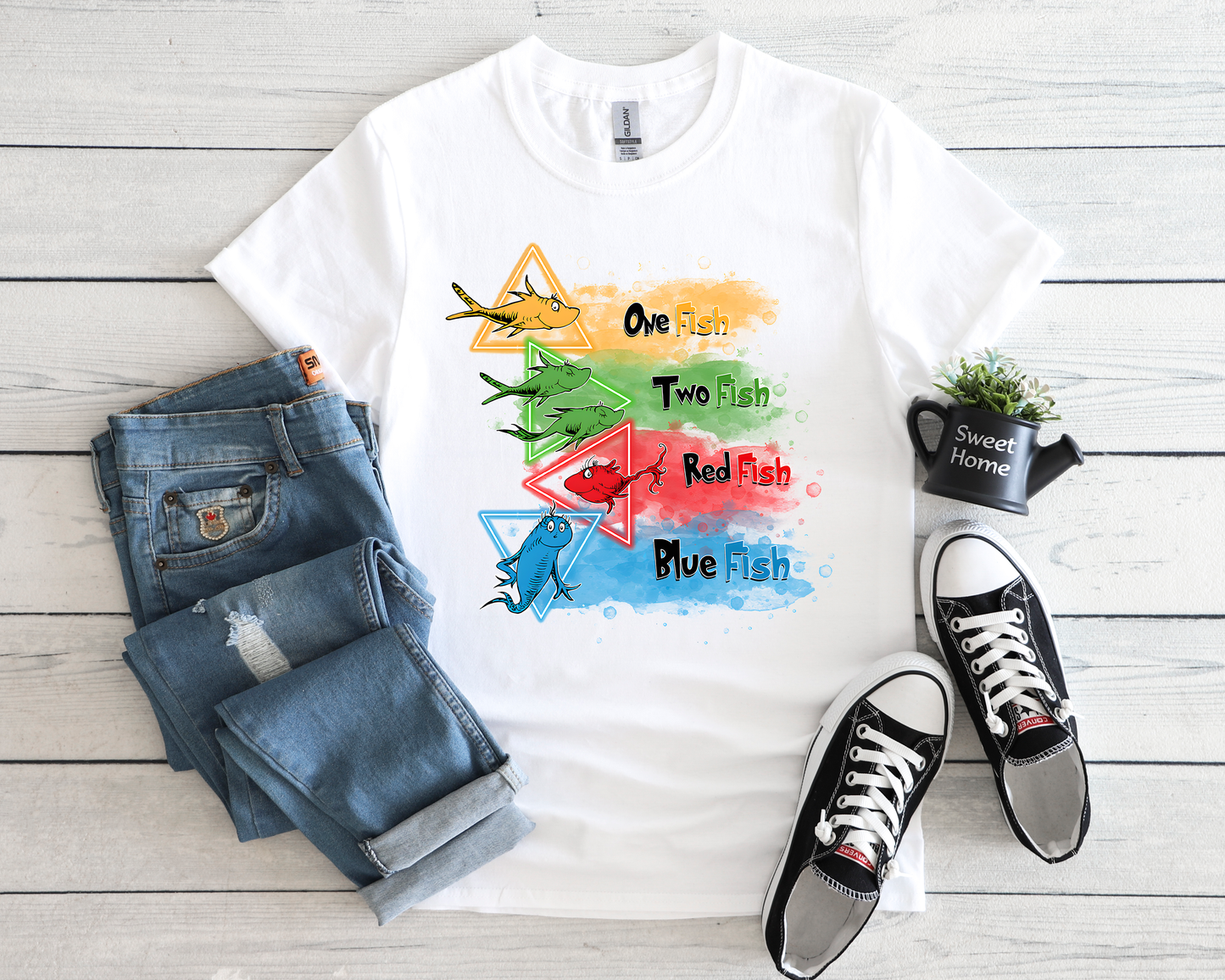 Dr. Seuss One Fish Two Fish Red Fish Blue Fish