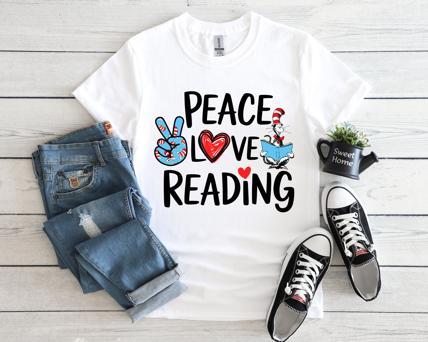 Dr. Seuss Peace Love Reading