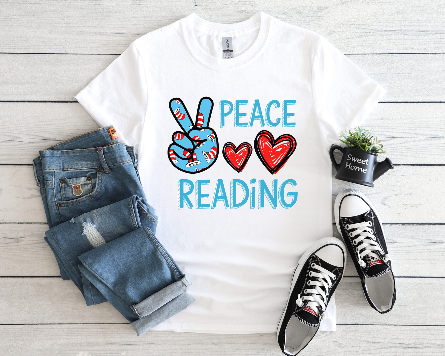 Dr. Seuss Peace Love Reading