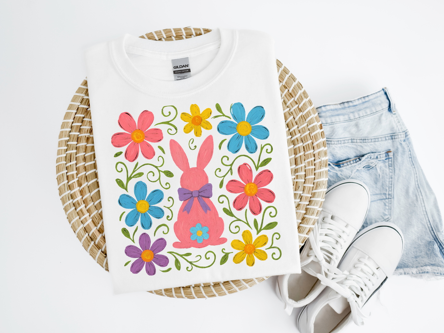 Flowers and Bunny