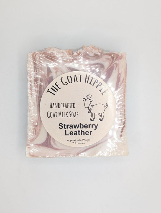 Goat Milk Soap - Strawberry Leather