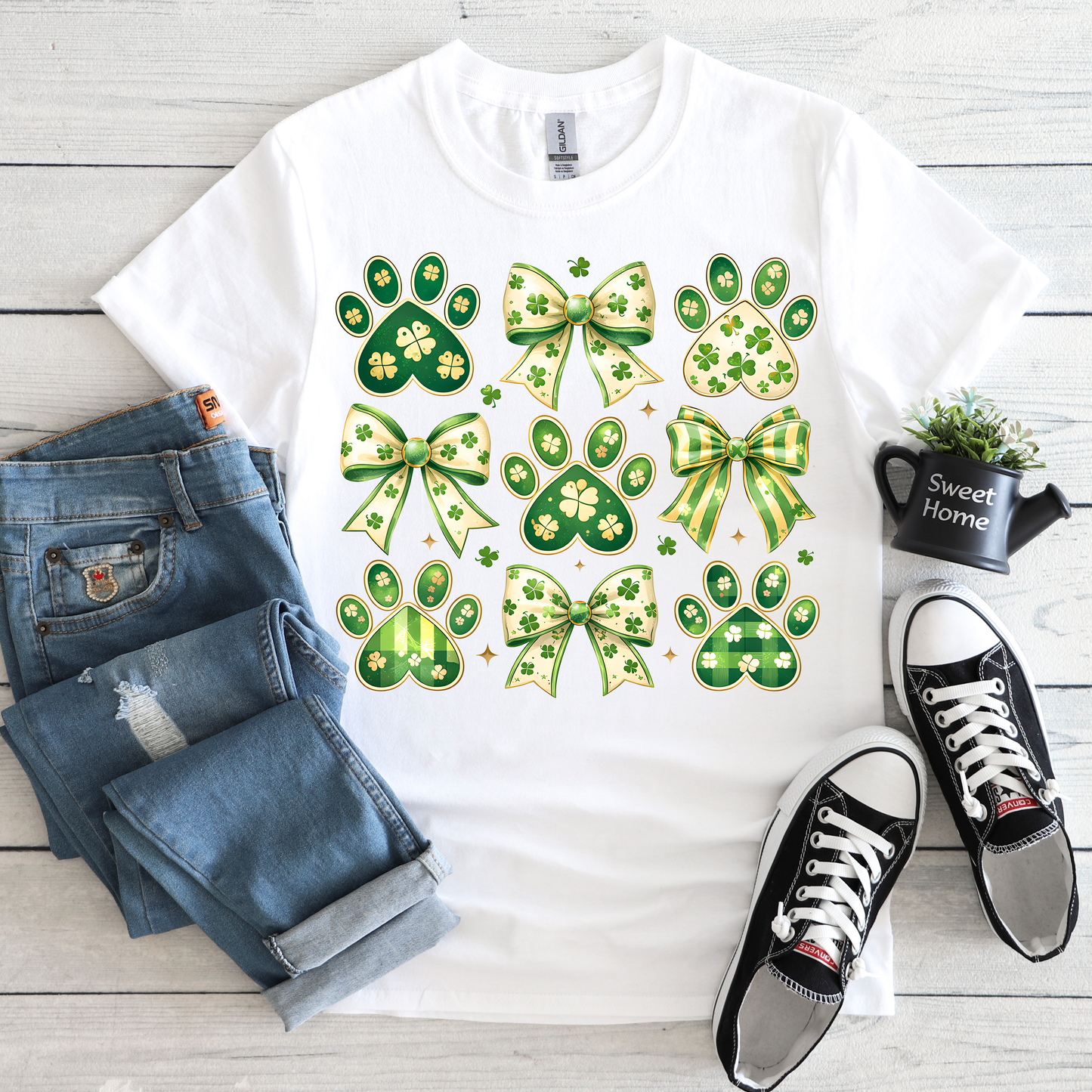 Clovers and Puppy Paws