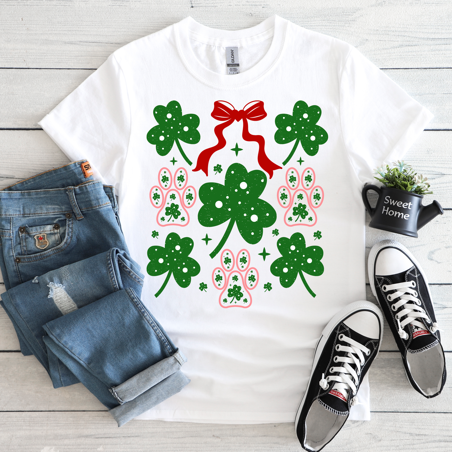 Clovers and Puppy Paws