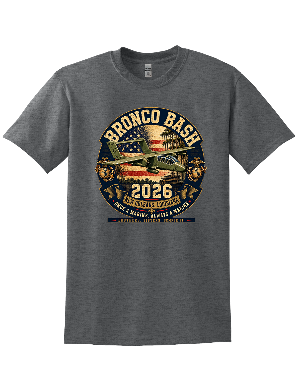 Bronco Bash 2026 TShirt - Dark Heather