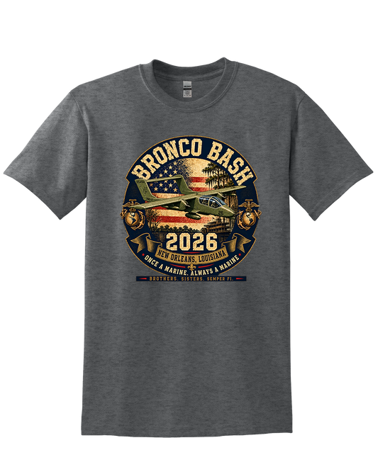 Bronco Bash 2026 TShirt - Dark Heather