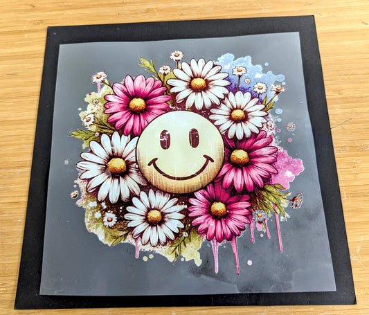 Smiley Face and Flowers