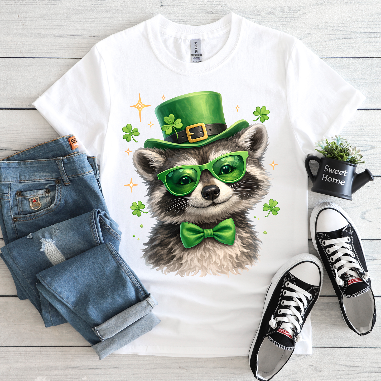 St Patty Day Raccoon