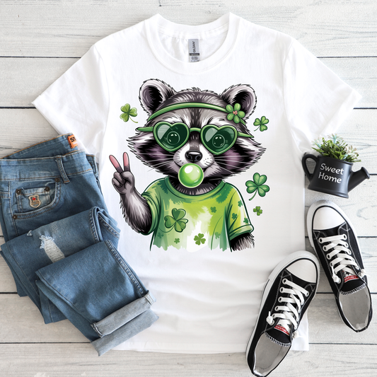 St Patrick's Day Raccoon