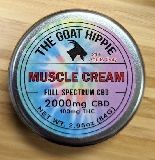 2000mg CBD Muscle Cream - 2.95oz Container