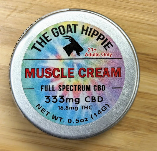 333mg CBD Muscle Cream - 0.5oz Container